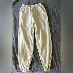 Brandy Melville Rosa Sweatpants Off-White Small